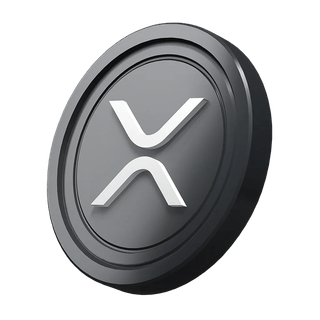 Graphic element featuring XRP Ripple coin on crypto starter guide